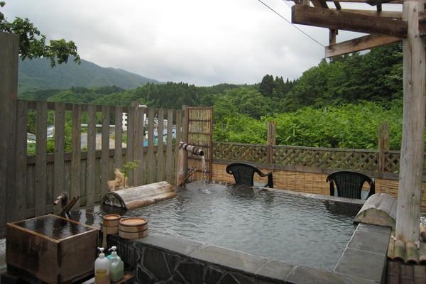 赤倉温泉の風景　露天風呂